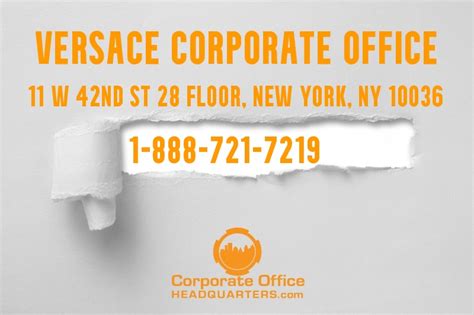 versace customer service phone number|Versace corporate office nyc.